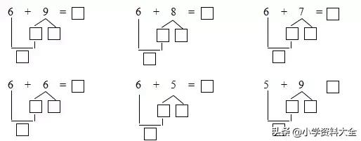 小学数学的凑十法和借十法口诀，凑十法和破十法让计算变简单