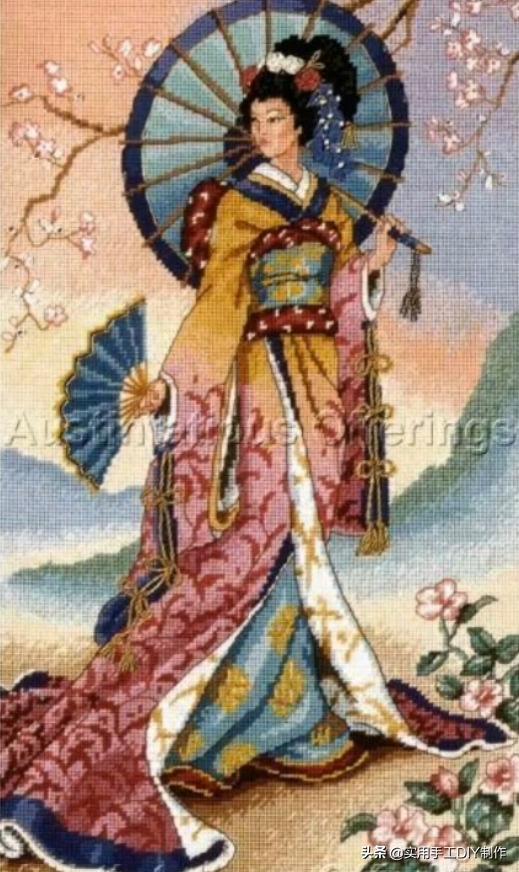 十字绣各种手工绣花图，超多款手工缝制的十字绣图