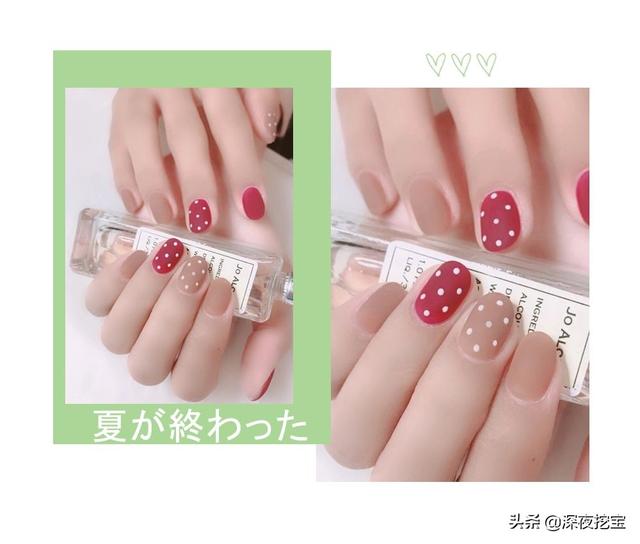 超级显白的基础款美甲，显白显嫩的美甲来一波儿~