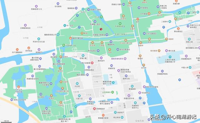 浙江省嘉兴西塘古镇风景区，江南美丽水乡掠影