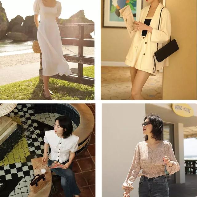 很流行的轻复古女装照着穿就够美，复古女人味搭配示范
