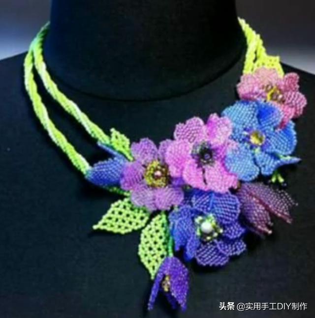 40款时尚的串珠项链，圆珠串珠项链教程大全