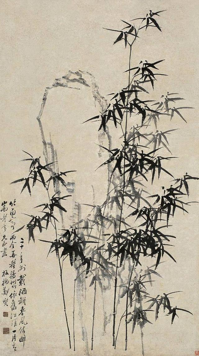 郑板桥兰竹图艺术鉴赏，扬州八怪之一郑板桥笔下兰花竹子