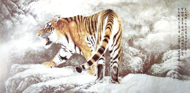 画虎怎么画才好，老虎画法-陈家明画虎