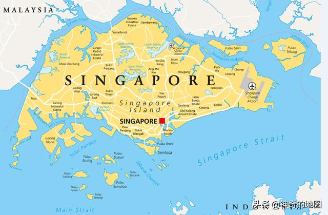 新加坡位置地图，新加坡附近的国家地图（新加坡和文莱地理百科）