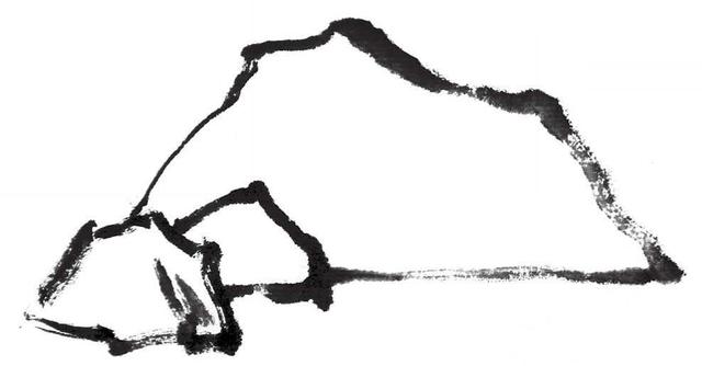  国画山石画法教程，山石基本画法和山石的皴法