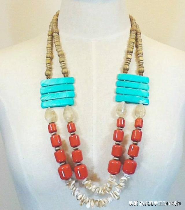 40款时尚的串珠项链，圆珠串珠项链教程大全