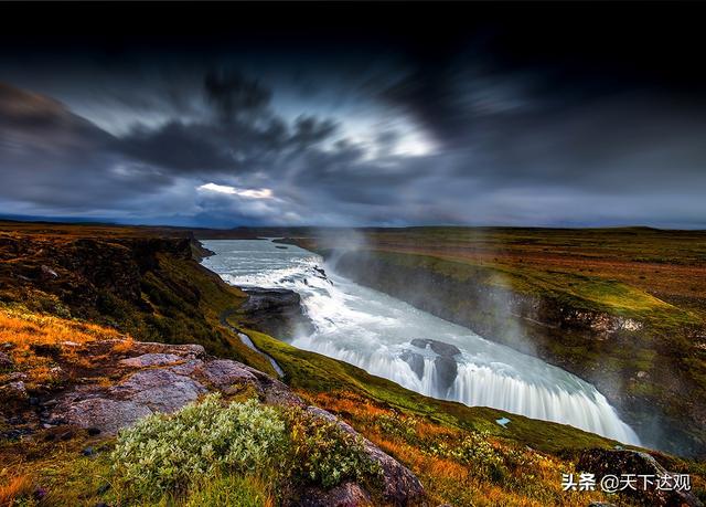 冰岛的地理位置以及邻国，北大西洋中的一个岛国