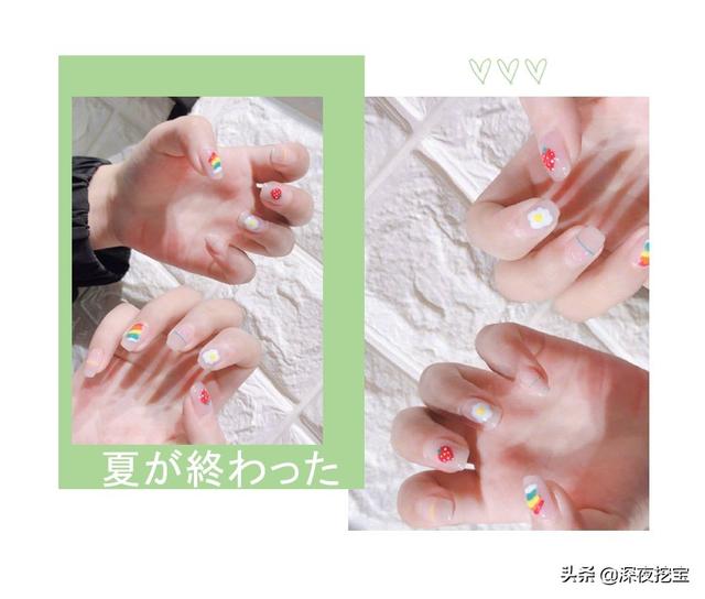 超级显白的基础款美甲，显白显嫩的美甲来一波儿~