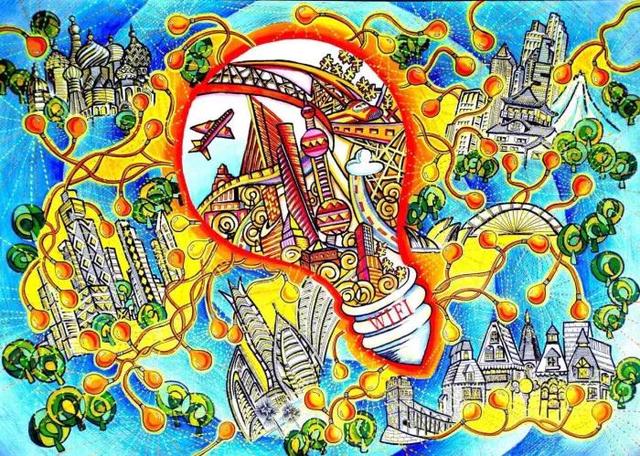 儿童科幻画图片大全，超全超经典科幻画（少年儿童科幻画大赛作品优秀）