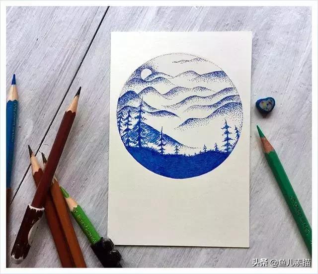 简单入门钢笔画，看就会的超级简单的钢笔画