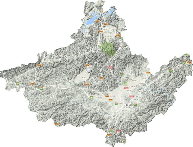 黄山市地形图高清版大图淮北地图 中国一亿年后的地图,安徽2030规划图