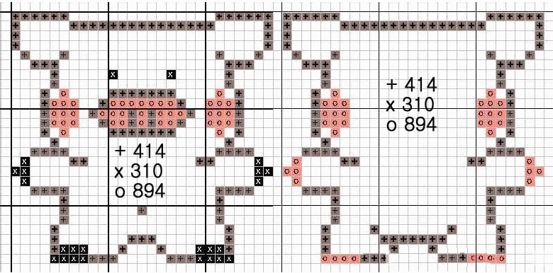 自制十字绣图纸，初学十字绣图案图纸（28幅可爱的十字绣双面绣图纸）