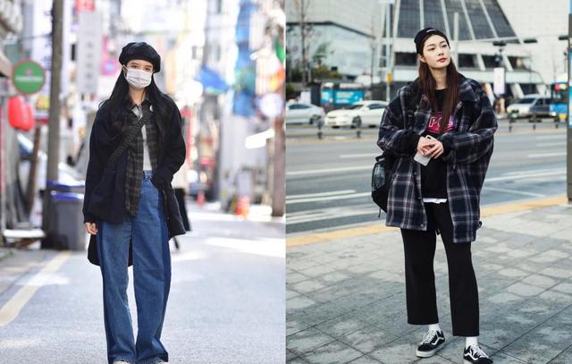 韩国服装搭配图片，最新韩国穿搭