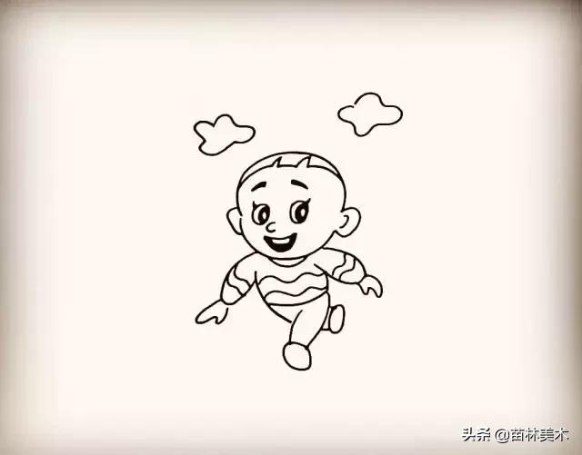 简笔画入门10张，一组零基础学员荷花简笔画作品