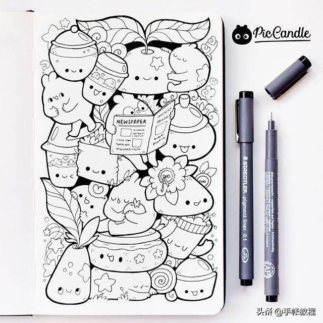 可爱的小精灵画法简笔画，一组超可爱小精灵简笔画