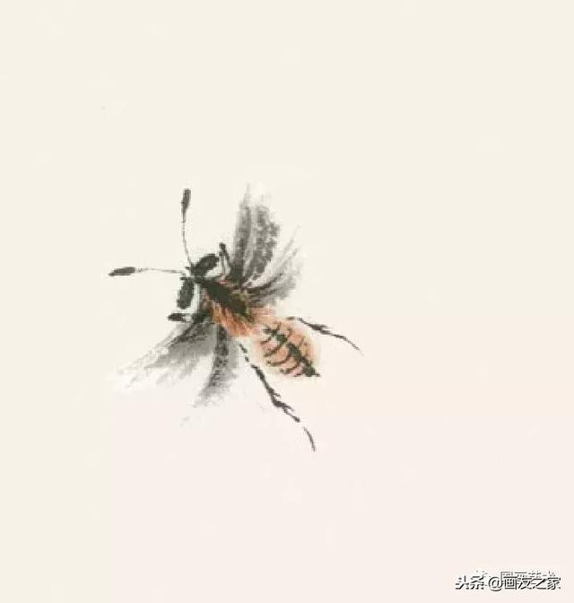 九尾狐最简单的画法教学，逐花之虫蝶蜂画法示范