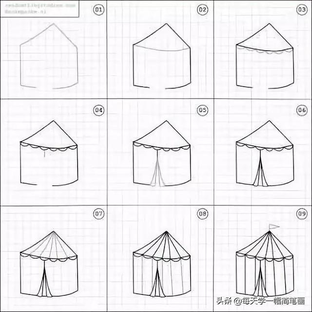 一张简单又漂亮的画，漂亮又简单的简笔画教程（简单又好看的线条画#一支笔画出你的世界）