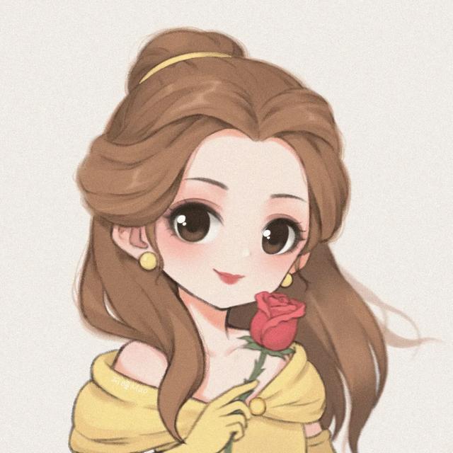 迪士尼公主头像，高清迪士尼小公主头像