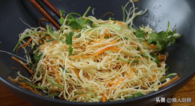 炒百叶最好吃的做法，不炒不做配菜百叶这样做