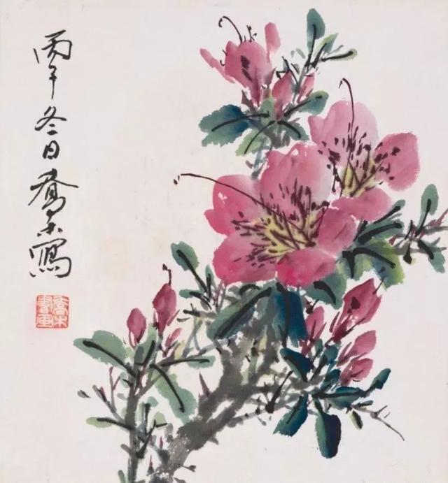 国画芙蓉花图精品欣赏，十大名花十首诗词