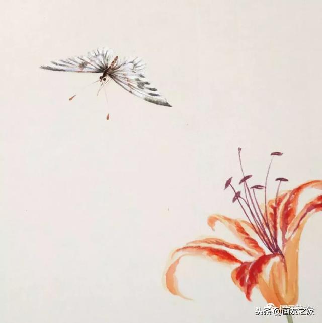 九尾狐最简单的画法教学，逐花之虫蝶蜂画法示范