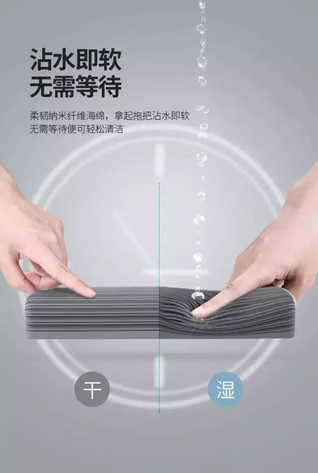 懒人拖把伸缩，专利滚轮自动脱水