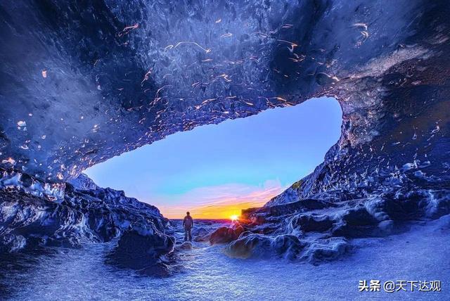 冰岛的地理位置以及邻国，北大西洋中的一个岛国