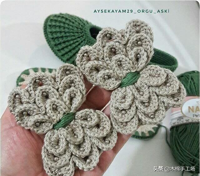 钩鞋子教程从头到尾纯色，像我这样手工钩编一双