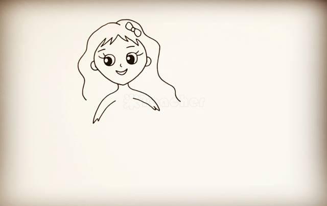 小美人鱼怎么画，美人鱼简笔画教程简单好看（简简单单，教你画一个美人鱼）