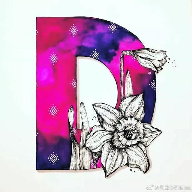 好看的英文字母设计，好看的英文手绘设计（英文字母设计！插画风）