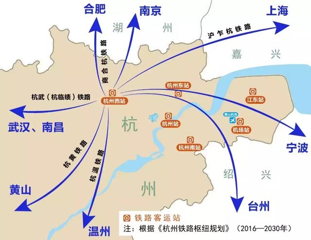 沪乍杭铁路余杭段走向图，全长22公里，最快明年动工