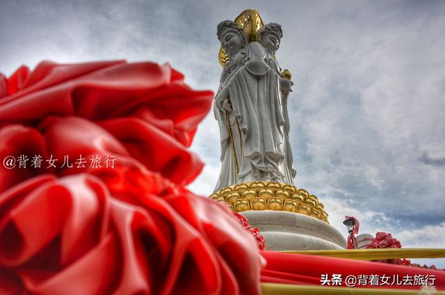 三亚南山观音像，108米高的海上观音太壮观