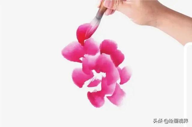 牡丹画法的12种步骤，钛白、藤黄、朱磦、颜料准备好