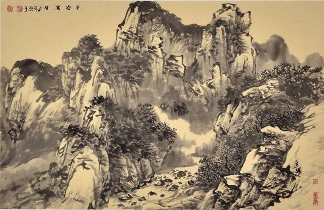 100幅山水雪景的画法，写意国画雪景的画法