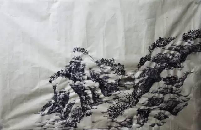 100幅山水雪景的画法，写意国画雪景的画法