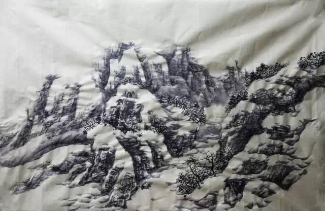 100幅山水雪景的画法，写意国画雪景的画法