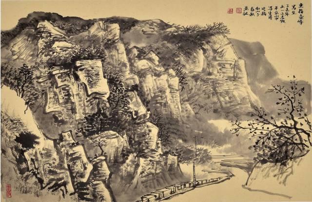 100幅山水雪景的画法，写意国画雪景的画法