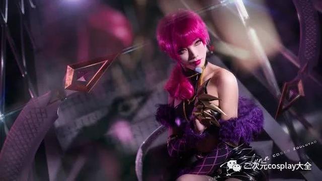 颜值女神一人cos英雄联盟KDA女团，英雄联盟技术流cos