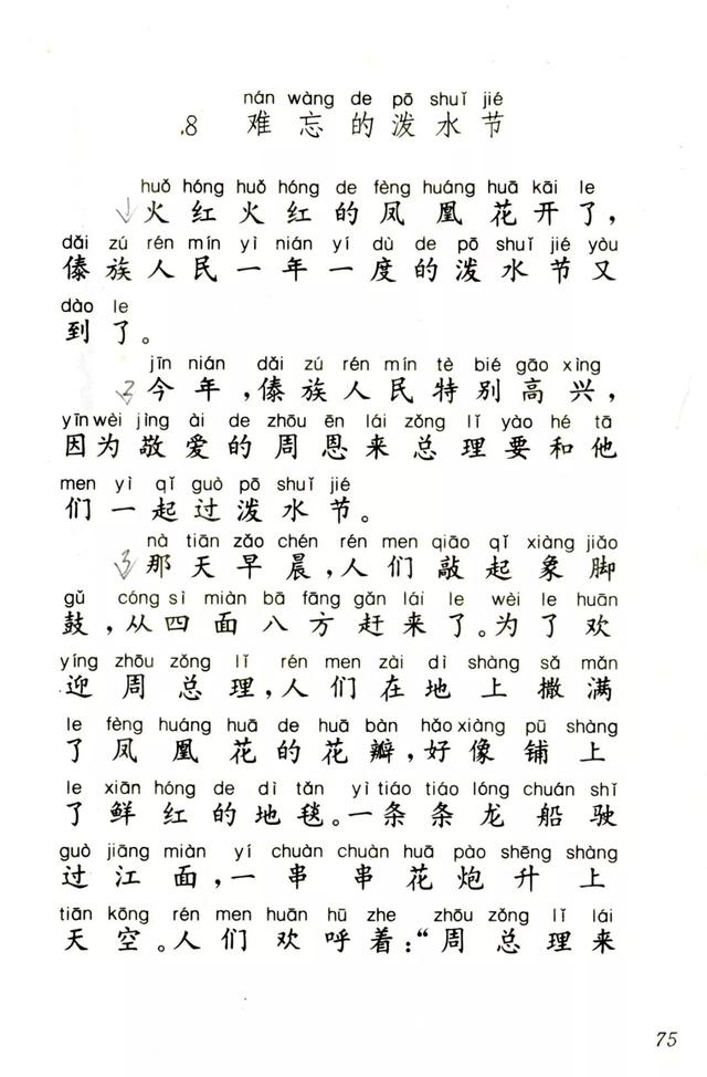 难忘的泼水节400个字，一日一读《难忘的泼水节》