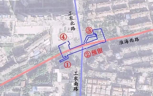 江苏徐州地铁一号线规划图，徐州地铁一号线18个站点出入口位置图曝光