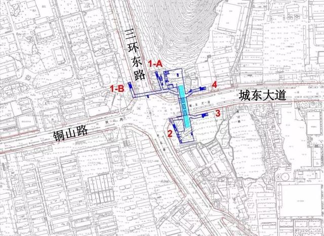 江苏徐州地铁一号线规划图，徐州地铁一号线18个站点出入口位置图曝光