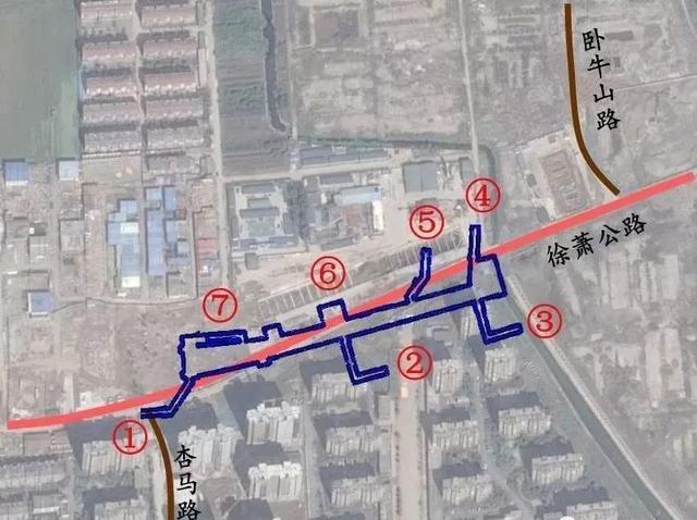 江苏徐州地铁一号线规划图，徐州地铁一号线18个站点出入口位置图曝光