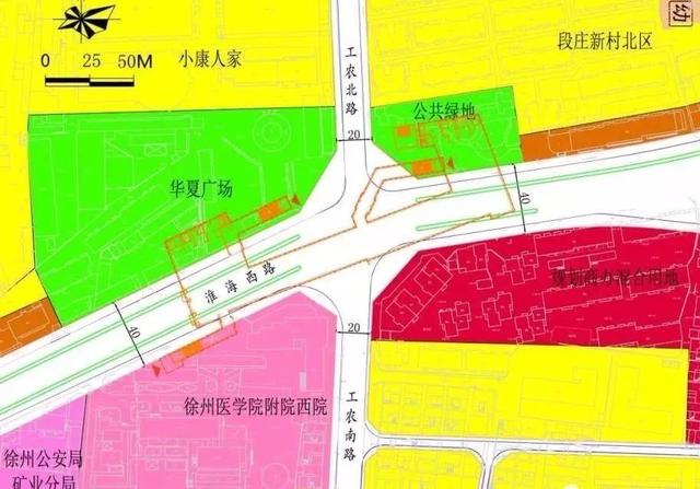 江苏徐州地铁一号线规划图，徐州地铁一号线18个站点出入口位置图曝光