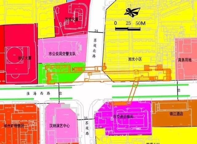 江苏徐州地铁一号线规划图，徐州地铁一号线18个站点出入口位置图曝光