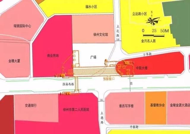 江苏徐州地铁一号线规划图，徐州地铁一号线18个站点出入口位置图曝光