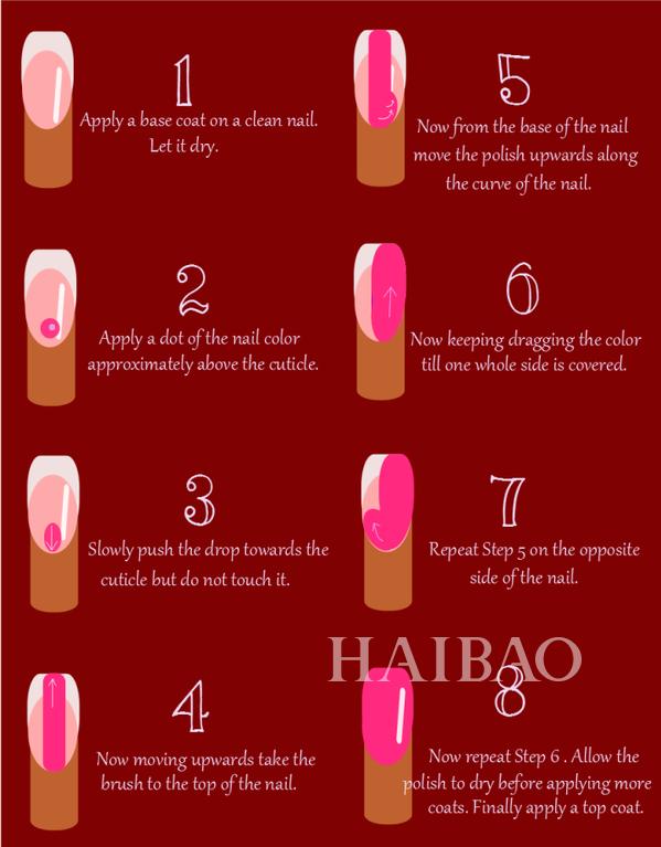 红色系简单美甲，红色美甲就是不二选择