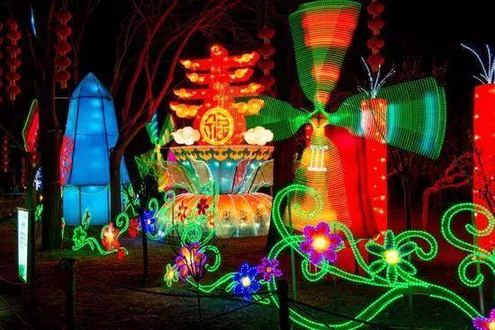 北京元宵佳节灯会，皇家范庙会科技灯光秀