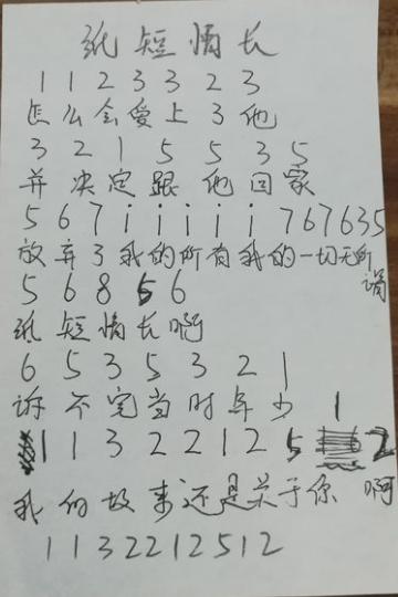 数字简谱歌谱大全集，看看有你需要的吗