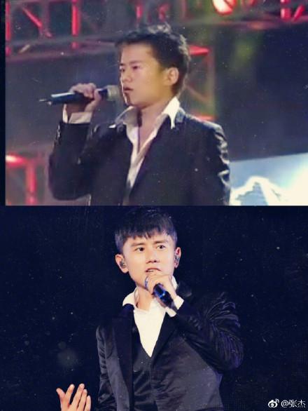 张杰刚出道流泪，张杰出道15周年发文回应引网友泪崩